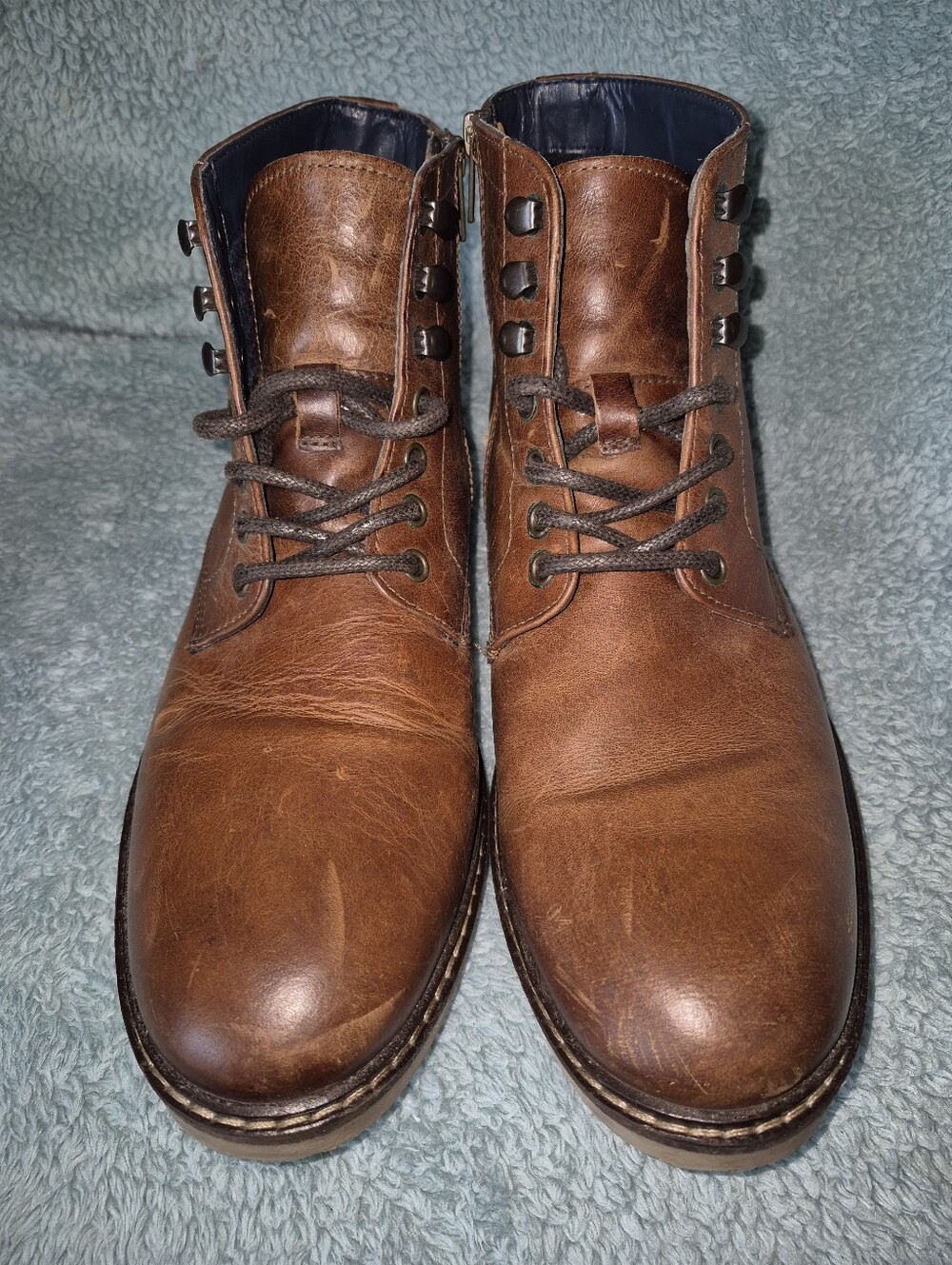 Crown Vintage Men's Chestnut Brown Leather Chukka Boots